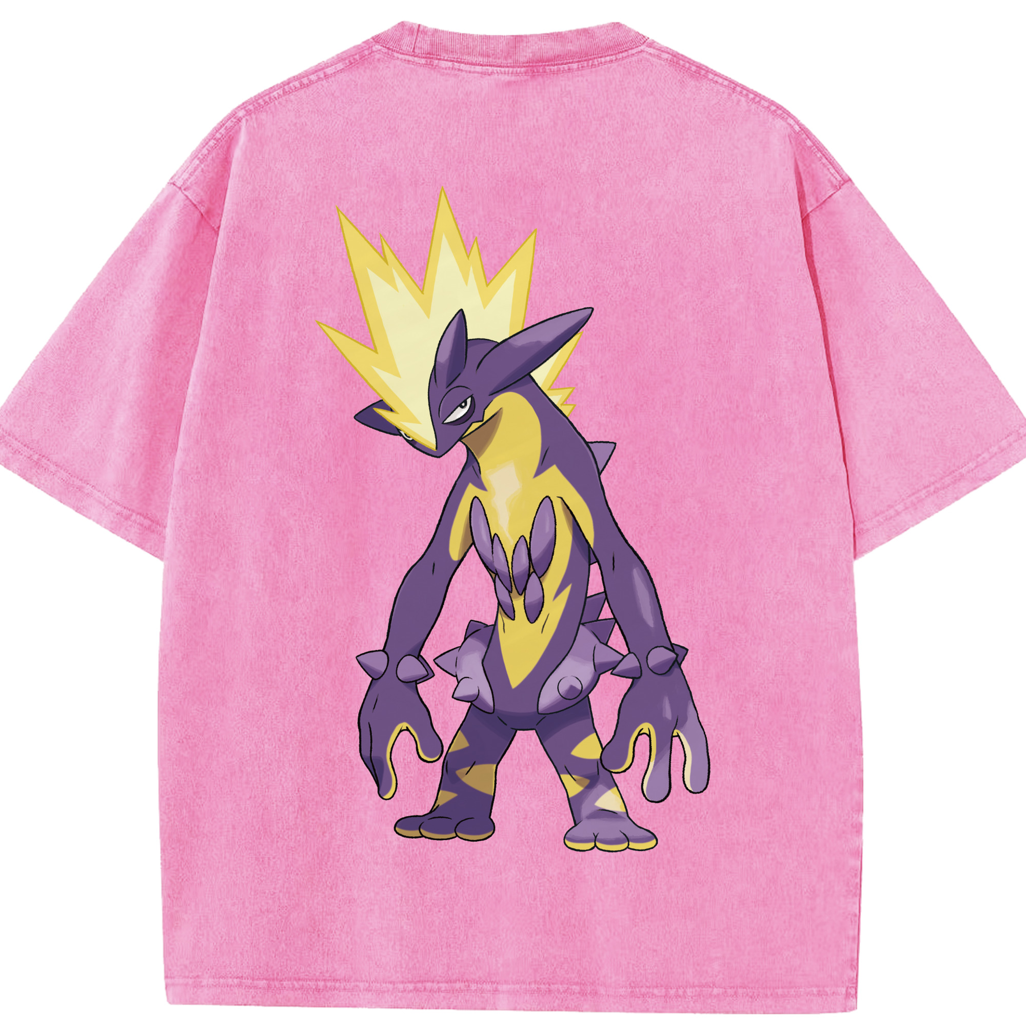（画像用） ポケットモンスター Pokémon 綿100% ヴィンテージ風 半袖Tシャツ（背面プリント）